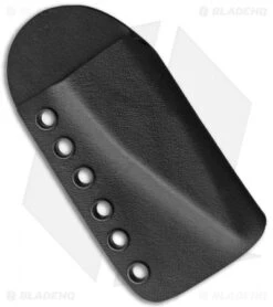 Jake Hoback Karamback Fixed Blade Knife Black Stonewash CTS-40CP (5.4") -Swiz Knives Shop Hoback Knives Karamback Black SW BHQ 93403 jr sheath