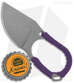Jake Hoback Jeremiah Johnson Fixed Blade Knife Purple Cord Wrap (2" Stonewash) -Swiz Knives Shop Jake Hoback Jeremiah Johnson Fixed Blade Purple Cord Wrap SW BHQ 135196 jr bottlecap