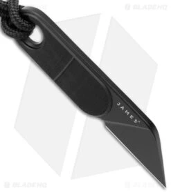 James Brand The Abbey Fixed Blade Knife Black Vinyl (1.2" Black) 7 James Brand The Abbey Fixed Blade Knife Black Vinyl (1.2" Black) -Swiz Knives Shop James Brand The Abbey Fixed Blade Black Vinyl Black BHQ 176303 jr spine
