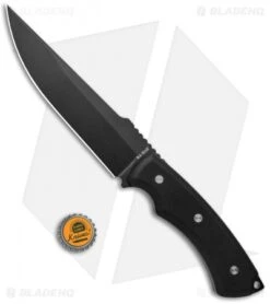 Ka-Bar IFB Trail Point Fixed Blade Knife Black G-10 (6.1" Black) 5351 -Swiz Knives Shop Ka Bar IFB Trail Point Fixed Blade Black G 10 Black 5351 BHQ 120900 jr bottlecap