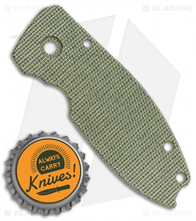 Karbadize CRKT Squid Replacement Scale - OD Green Canvas Micarta 4 Karbadize CRKT Squid Replacement Scale - OD Green Canvas Micarta - Image 2