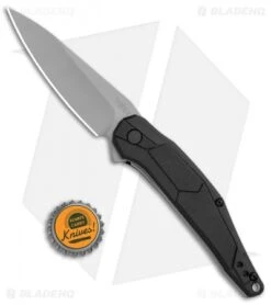Kershaw Lightyear Assisted Opening Knife Black GFN (3.1" Bead Blast) 1395 -Swiz Knives Shop Kershaw Lightyear ASsisted Opening Black GFN BB BHQ 114583 jr bottlecap
