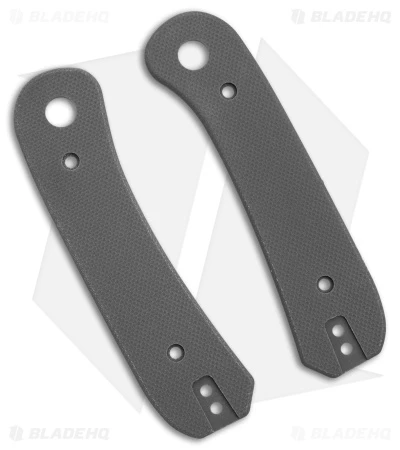 KNAFS Lander Knife Scales Slate Gray G-10 3 KNAFS Lander Knife Scales Slate Gray G-10