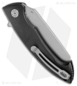 Kubey Anteater Nest Liner Lock Knife Black G-10 (3.5" Satin) -Swiz Knives Shop Kubey Anteater Nest LL Black G 10 BHQ 121051 jr side