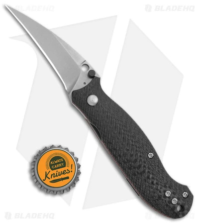 Landau Knives Phantom Sparrow Liner Lock Knife Carbon Fiber (2.9" SW) 6 Landau Knives Phantom Sparrow Liner Lock Knife Carbon Fiber (2.9" SW) - Image 4