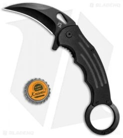 Mantis Karambit Spring Assisted Knife Black G-10 (2.75" Black) -Swiz Knives Shop Mantis Karambit SA Black G 10 Black MANMK5 BHQ 56615 jr bottlecap
