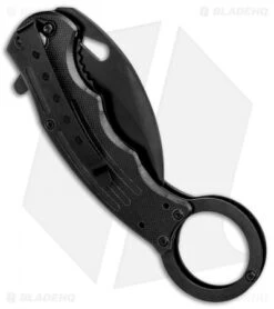 Mantis Karambit Spring Assisted Knife Black G-10 (2.75" Black) -Swiz Knives Shop Mantis Karambit SA Black G 10 Black MANMK5 BHQ 56615 jr side