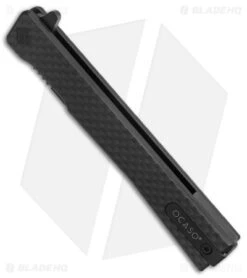 Ocaso Solstice Liner Lock Knife Carbon Fiber (3.5" Black) -Swiz Knives Shop Ocaso Solstice CF Black BHQ 178301 jr spine