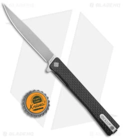 Ocaso Solstice Liner Lock Knife Carbon Fiber (3.5" Satin) -Swiz Knives Shop Ocaso Solstice CF Satin BHQ 178302 jr bottlecap