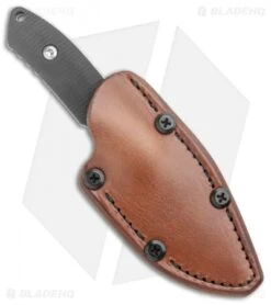 Pro-Tech George SBR Fixed Blade Knife Black G-10 (3.25" Satin) Leather Sheath 8 Pro-Tech George SBR Fixed Blade Knife Black G-10 (3.25" Satin) Leather Sheath -Swiz Knives Shop Pro Tech George SBR Fixed Blade Black G 10 Satin BHQ 126221 jr sheath