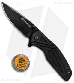 Smith & Wesson Liner Lock Folding Knife Black (3" Black) 1084308 9 Smith & Wesson Liner Lock Folding Knife Black (3" Black) 1084308 -Swiz Knives Shop Smith Wesson LL Black Black 1084308 BHQ 80713 jr bottlecap