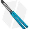 Squid Industries Inked Squidtrainer V3.5 Butterfly Trainer Teal (4.5" Black) 2 Squid Industries Inked Squidtrainer V3.5 Butterfly Trainer Teal (4.5" Black) -Swiz Knives Shop Squid Industries Inked Squidtrainer V3.5 Butterfly Trainer Teal Black BHQ 145418 jr