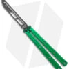 Squid Industries Krake Raken Butterfly Balisong Trainer V2.5 Inked Green (Inked) -Swiz Knives Shop Squid Industries Krake Raken Butterfly Balisong Trainer V2.5 Inked Green Black BHQ 175177 jr
