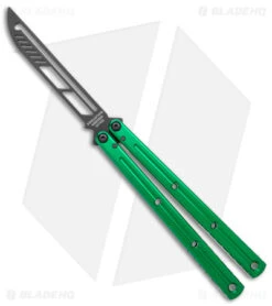 Squid Industries Krake Raken Butterfly Balisong Trainer V2.5 Inked Green (Inked)