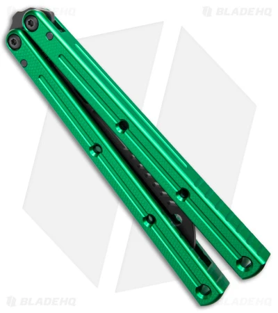 Squid Industries Krake Raken Butterfly Balisong Trainer V2.5 Inked Green (Inked) 4 Squid Industries Krake Raken Butterfly Balisong Trainer V2.5 Inked Green (Inked) - Image 2