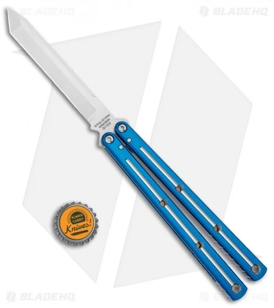 Squid Industries Krake Raken Tanto Balisong Butterfly Dual Tone (4.5" Satin) 6 Squid Industries Krake Raken Tanto Balisong Butterfly Dual Tone (4.5" Satin) - Image 4