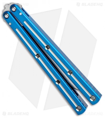 Squid Industries Krake Raken Tanto Balisong Butterfly Dual Tone (4.5" Satin) 5 Squid Industries Krake Raken Tanto Balisong Butterfly Dual Tone (4.5" Satin) - Image 3