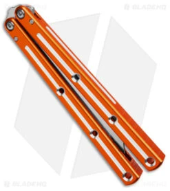 Squid Industries Krake Raken Tanto V2.5 Balisong Knife Dual Tone Orange (4.5") 8 Squid Industries Krake Raken Tanto V2.5 Balisong Knife Dual Tone Orange (4.5") -Swiz Knives Shop Squid Industries Krake Raken Tanto V2 5 Balisong Knife Dual Tone Orange 4in BHQ 134797 td side
