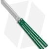 Squid Industries Krake Raken Tanto V2.5 Balisong Knife Dual Tone Green (4.5") -Swiz Knives Shop Squid Industries Krake Raken Tanto V2.5 Balisong Dual Tone Green Satin BHQ 178874 jr