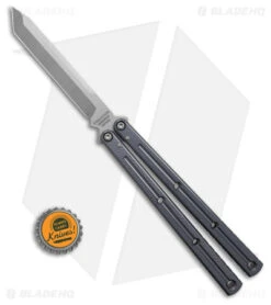 Squid Industries Krake Raken V2.5 Tanto Balisong Knife Gunmetal (4.5" Satin) 9 Squid Industries Krake Raken V2.5 Tanto Balisong Knife Gunmetal (4.5" Satin) -Swiz Knives Shop Squid Industries Krake Raken V2 5 Tanto Balisong Knife Gunmetal 4in Satin BHQ 103500 td size