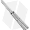 Squid Industries Krake Raken V2.5 Tanto Balisong Knife Silver (4.5" Satin) -Swiz Knives Shop Squid Industries Krake Raken V2.5 Tanto Balisong Silver Satin BHQ 103091 jr 2