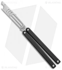 Squid Industries Mako Bottle Opener Balisong Trainer Black (4.3" SW)