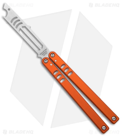 Squid Industries Mako V4.5 Bottle Opener Balisong Trainer Orange (4.3" SW) 3 Squid Industries Mako V4.5 Bottle Opener Balisong Trainer Orange (4.3" SW)