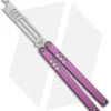 Squid Industries Mako V4.5 Bottle Opener Balisong Trainer Pink (4.3" SW) -Swiz Knives Shop Squid Industries Mako V4.5 Bottle Opener Balisong Trainer Pink SW BHQ 176663 jr