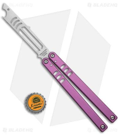 Squid Industries Mako V4.5 Bottle Opener Balisong Trainer Pink (4.3" SW) 6 Squid Industries Mako V4.5 Bottle Opener Balisong Trainer Pink (4.3" SW) - Image 4