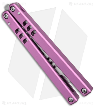 Squid Industries Mako V4.5 Bottle Opener Balisong Trainer Pink (4.3" SW) 5 Squid Industries Mako V4.5 Bottle Opener Balisong Trainer Pink (4.3" SW) - Image 3