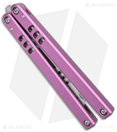 Squid Industries Mako V4.5 Bottle Opener Balisong Trainer Pink (4.3" SW) 4 Squid Industries Mako V4.5 Bottle Opener Balisong Trainer Pink (4.3" SW) - Image 2