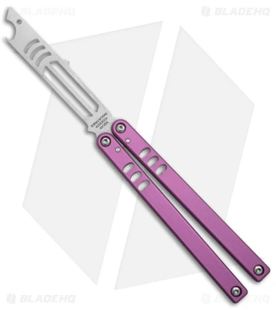 Squid Industries Mako V4.5 Bottle Opener Balisong Trainer Pink (4.3" SW) 3 Squid Industries Mako V4.5 Bottle Opener Balisong Trainer Pink (4.3" SW)