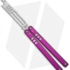 Squid Industries Mako V4.5 Bottle Opener Balisong Trainer Purple (4.3" SW) 1 Squid Industries Mako V4.5 Bottle Opener Balisong Trainer Purple (4.3" SW) -Swiz Knives Shop Squid Industries Mako V4.5 Bottle Opener Balisong Trainer Purple SW BHQ 176660 jr