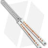 Squid Industries Nautilus Balisong Trainer V2 Winter Orange (4.5" Satin) -Swiz Knives Shop Squid Industries Nautilus Balisong Trainer V2 Winter Orange Satin BHQ 176666 jr
