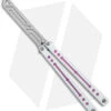 Squid Industries Nautilus Balisong Trainer V2 Winter Pink (4.5" Satin) 1 Squid Industries Nautilus Balisong Trainer V2 Winter Pink (4.5" Satin) -Swiz Knives Shop Squid Industries Nautilus Balisong Trainer V2 Winter Pink Satin BHQ 176667 jr