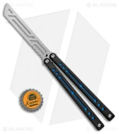 Squid Industries Nautilus Butterfly Balisong Trainer Blue/Black (Satin) -Swiz Knives Shop Squid Industries Nautilus Butterfly Balisong Trainer Blue Black BHQ 102470 jr bottlecap