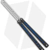 Squid Industries Nautilus Butterfly Balisong Trainer V2 Blue/Black (2.5" Satin) 2 Squid Industries Nautilus Butterfly Balisong Trainer V2 Blue/Black (2.5" Satin) -Swiz Knives Shop Squid Industries Nautilus Butterfly Balisong Trainer V2 Blue Black Satin BHQ 177940 jr