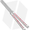 Squid Industries Nautilus Butterfly Balisong Trainer V2 Winter Red (2.5" Satin) 1 Squid Industries Nautilus Butterfly Balisong Trainer V2 Winter Red (2.5" Satin) -Swiz Knives Shop Squid Industries Nautilus Butterfly Balisong Trainer V2 Winter Red Satin BHQ 177939 jr