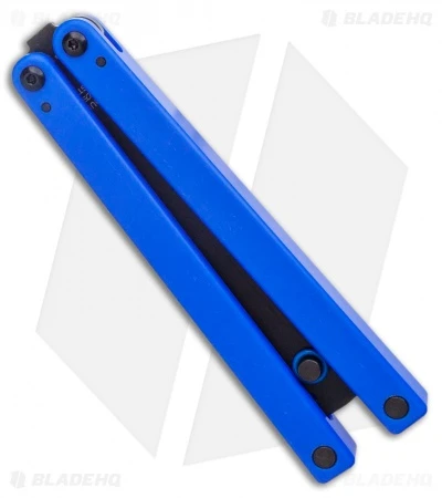 Squid Industries Squiddy-U Butterfly Balisong Trainer Blue (4.3" Black) 4 Squid Industries Squiddy-U Butterfly Balisong Trainer Blue (4.3" Black) - Image 2