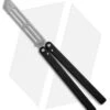 Squid Industries Triton Butterfly Balisong Trainer Black (Stonewash Trainer) -Swiz Knives Shop Squid Industries Triton Butterfly Balisong Trainer Black SW Trainer BHQ 102467 jr