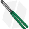 Squid Industries Triton Butterfly Balisong Trainer V2 Inked Green 1 Squid Industries Triton Butterfly Balisong Trainer V2 Inked Green -Swiz Knives Shop Squid Industries Triton Butterfly Balisong Trainer Green V2 Inked Black BHQ 175178 jr