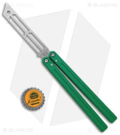 Squid Industries Triton Butterfly Balisong Trainer Green V2 (Stonewash Trainer) 9 Squid Industries Triton Butterfly Balisong Trainer Green V2 (Stonewash Trainer) -Swiz Knives Shop Squid Industries Triton Butterfly Balisong Trainer Green V2 SW BHQ 175092 jr bottlecap