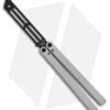 Squid Industries Triton Inked Butterfly Balisong Trainer Silver (Black Trainer) 1 Squid Industries Triton Inked Butterfly Balisong Trainer Silver (Black Trainer) -Swiz Knives Shop Squid Industries Triton Butterfly Balisong Trainer Silver Black Trainer BHQ 105291 jr
