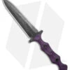 Stroup Knives Dagger Fixed Blade Knife Purple G-10 (5.25" Black SW) -Swiz Knives Shop Stroup Knives Dagger Fixed Blade Purple G 10 Black SW BHQ 175262 jr