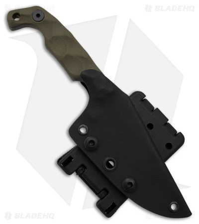 Stroup Knives Mini EDC Fixed Blade Knife OD Green G-10 (3.1" Black SW) 5 Stroup Knives Mini EDC Fixed Blade Knife OD Green G-10 (3.1" Black SW) - Image 3