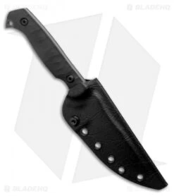 Toor Knives Krypteia Carbon Fixed Blade Knife Black G-10 (4" Black Stonewash) -Swiz Knives Shop Toor Knives Krypteia Carbon Fixed Blade Knife Black G10 4.0 BHQ 123646 LS Sheath