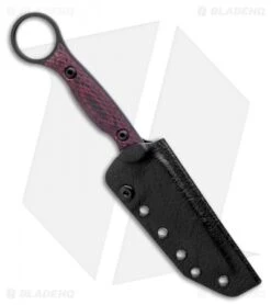 Toor Knives Serpent Fixed Blade Knife Venom Black G-10 (3.75" Black) -Swiz Knives Shop Toor Knives Serpent Fixed Blade Knife Venom Black G 10 3.75 Black BHQ 134385 LS Sheath