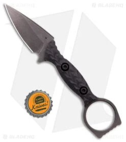 Toor Knives Viper Fixed Blade Knife Carbon Black G-10 (2.65" Black SW) -Swiz Knives Shop Toor Knives Viper Fixed Blade Knife Carbon Black G 10 Black SW BHQ 180600 KC bottlecap