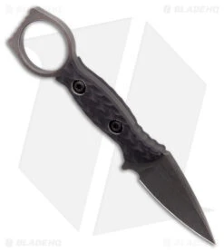 Toor Knives Viper Fixed Blade Knife Carbon Black G-10 (2.65" Black SW) -Swiz Knives Shop Toor Knives Viper Fixed Blade Knife Carbon Black G 10 Black SW BHQ 180600 KC side