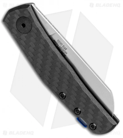 Zero Tolerance Anso 0230 Slip-Joint Knife Carbon Fiber (2.6" Stonewash) ZT 5 Zero Tolerance Anso 0230 Slip-Joint Knife Carbon Fiber (2.6" Stonewash) ZT - Image 3